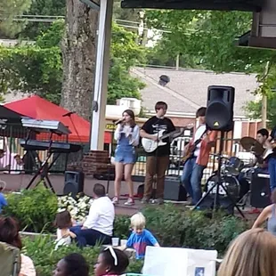 Music on the bandshell at Charlotte Food Fight