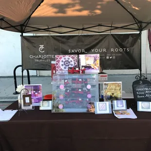 Booth at Sunnyvale farmers market