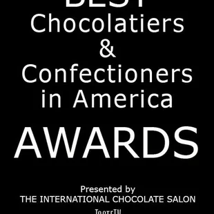 Recently awarded as a Master Chocolatier.  So thrilled and humbled to won this award among higly prestige chocolate friends.