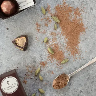 Featured Mango Elaichi. In the background, Rose Water Saffron.