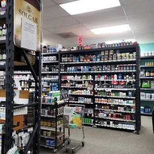 Wall of supplements