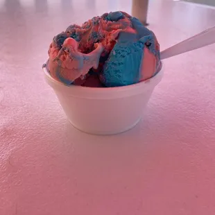 Cotton candy ice cream