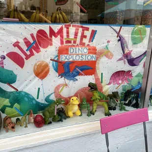 Cute Dinos in the window