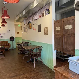 the dining area