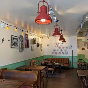 the interior of the restaurant