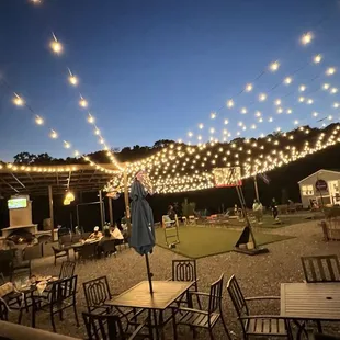 Patio and game area fireplace