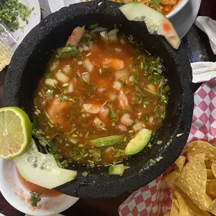 Shrimp cocktail ala diabla