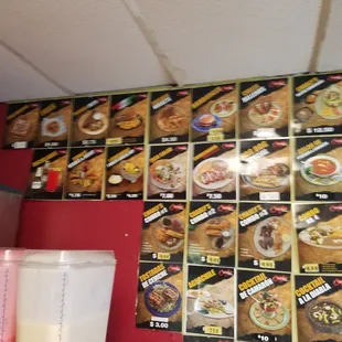 The Charley&apos;s menu as of 9/3/16.