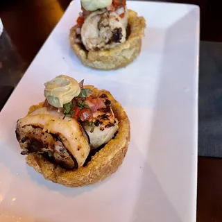 Shrimp and Plantain Cups