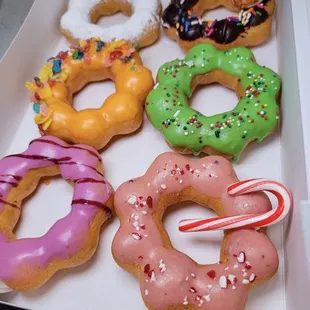 donuts, food, dough desserts