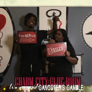 We filled the escape room lol but we had a good time