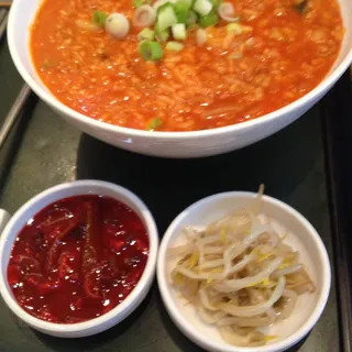 Kimchi Juk with Shrimp
