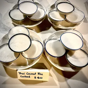 Thai coconut milk custard