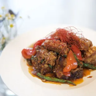 Phrik Khing Moo Krob - Crispy Pork Belly