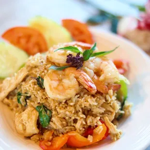 Spicy Basil Fried Rice - Choice of Tofu available.