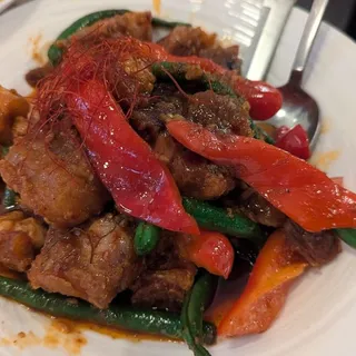 Pad Phrik Khing Moo Krob