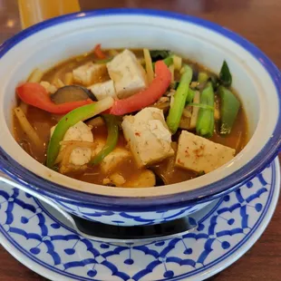 Jungle curry with tofu