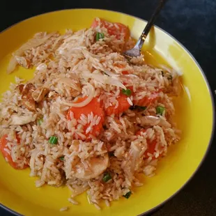 Chicken Thai Fried Rice. Definitely recommend!