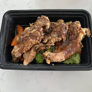Orange chicken tender