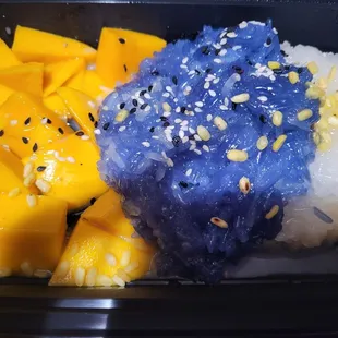 Mango and sticky rice. Put it in your face