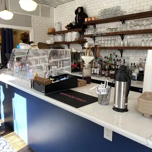 Inside towards the counter