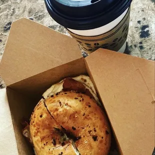 Salmon Bagel Sandwich