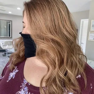 Hair done by Emily before she opened Charmed Salon