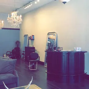 Interior of Charmed Salon in Roseville