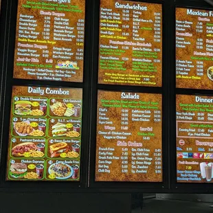 Drive thru menu 05.21.2024