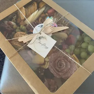 Beautiful large charcuterie box!