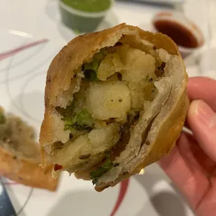 Bland Samosa with thick wrappers