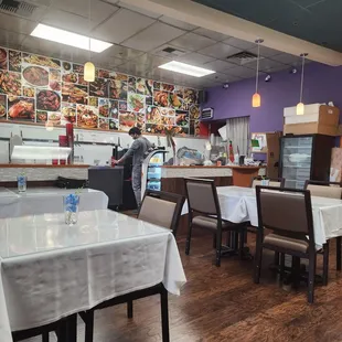 Dining area and buffet area