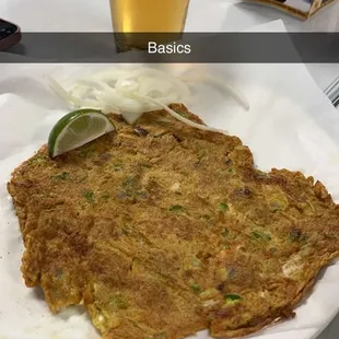 Masala Masala Egg Omelete and Beer