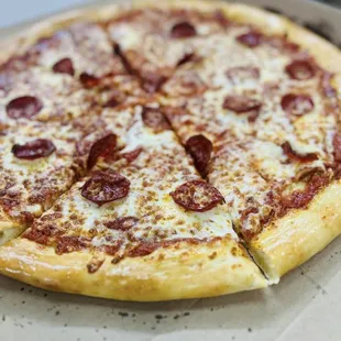 My pepperoni pizza  delicious