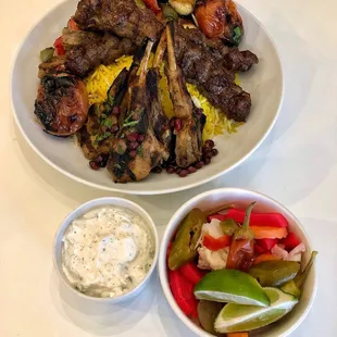 Homemade Pickles, shallot yogurt