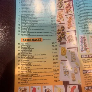 Menu part 5