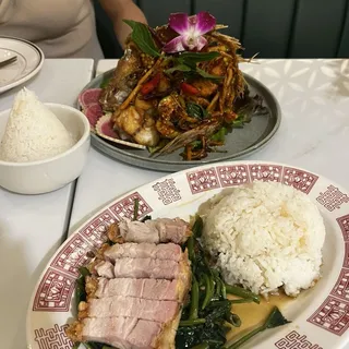 L Morning Glory Moo Krob