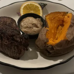 Petite Filet and sweet potato
