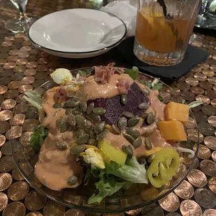 My salad bar experience and My Queen Bee  ala James the Bartender.