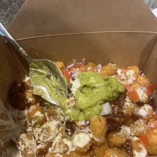 Avocado ranch tots