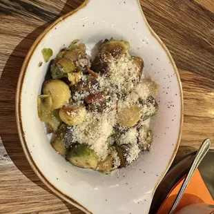 Charred Brussels &amp; Bacon