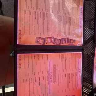 Second and third page of the menu :)