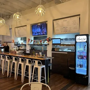 Looking toward the order counter and kitchen