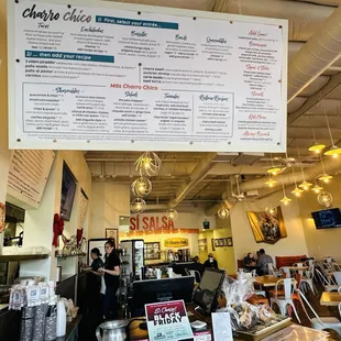 the inside of a restaurant