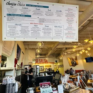 the inside of a restaurant