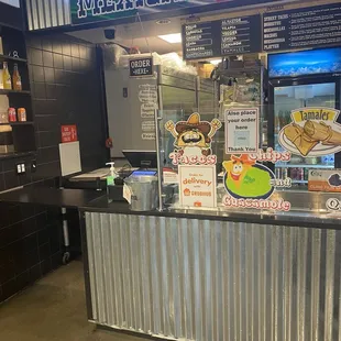 Front of restaurant.