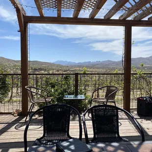 Beautiful view. Perfect day. The wine is delicious.