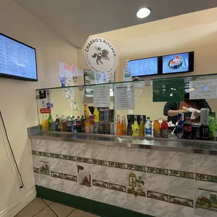 Inside Charro&apos;s. Stopped by from some delicious breakfast burritos!