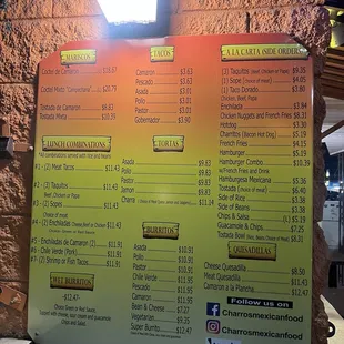 Menu as of 02/04/25