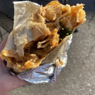Caribbean burrito, my picture doesn't do justice to how good it was!